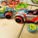 Or use keyboard caps to put your fancy race car up on blocks in your toy front yard.